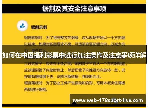 如何在中国福利彩票中进行加注操作及注意事项详解